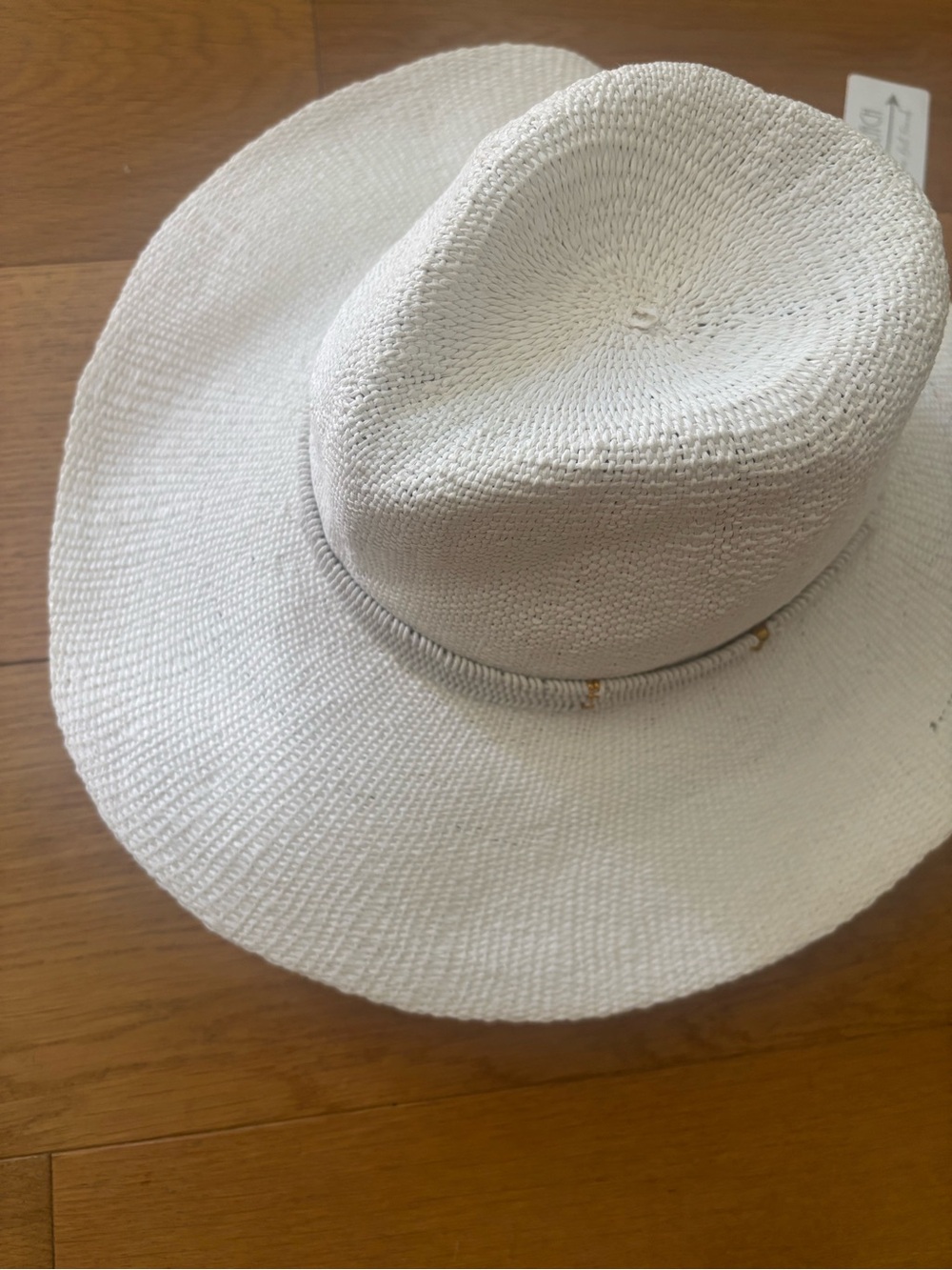 Wide Brim Sun Hat in White - Picture 5 of 7